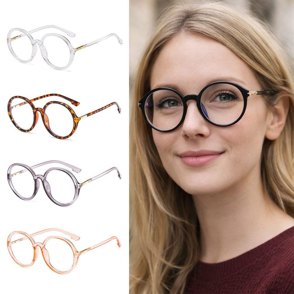 Fashion Eye Protection Anti-Blue Light Glasses UV Protection Round Frame Eyeglasses Ultra Light Frame Women Glasses Women