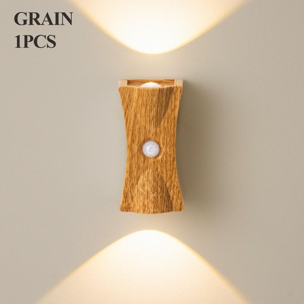 Adjustable Brightness LED Wall Lamp Wireless Magnetic Base Rechargeable Night Light ABS Body 3 Color