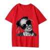 Summer Print Unisex Tops Nina Chuba Monochrome Attitude Bad Girl Essential T Shirts Unisex Unisex Oversized Male Cotton Short Sleeve