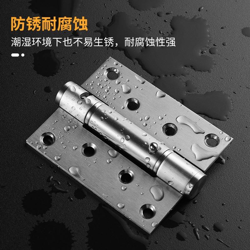 Invisible Door Self-Closing Hinge Dark Wooden Door Spring Closer Self-Rebound Positioning for Home Improvement