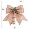 Christmas Pine Cone Big Bow Ornament Diy Christmas Tree Pendant Scene Arrangement Accessories Pendant