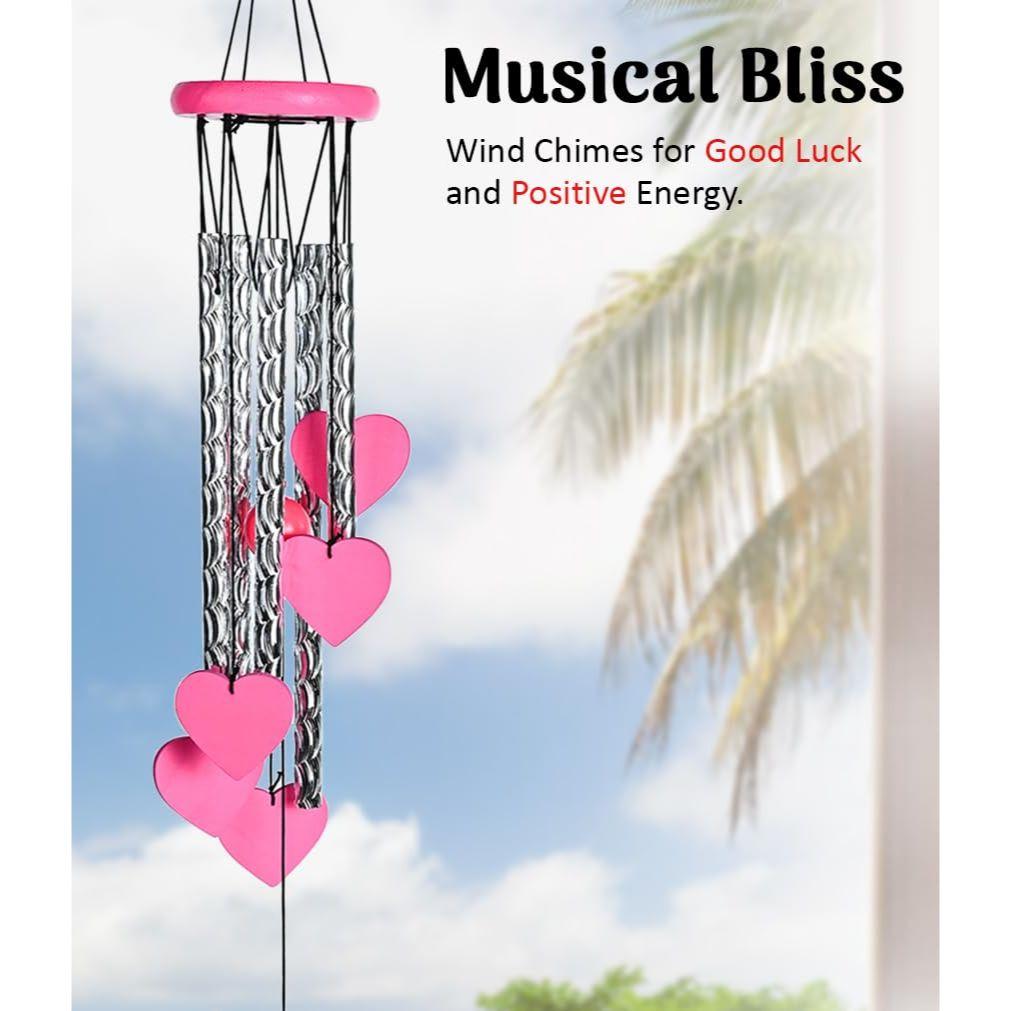 Positive Energy Showpieces for Living Room, Bedroom, and Hall | Home Décor Items for Housewarming and Gift Ideas for Women, Heart Shape Pink