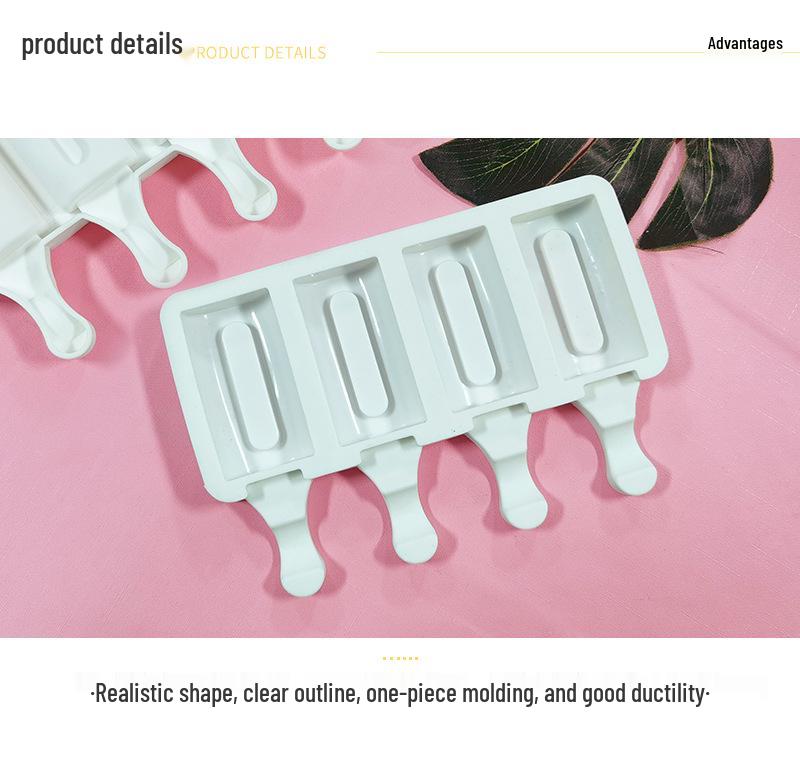 Sanxin Silicone Ice Cream Mold for Homemade Children's Popsicles, Christmas Cakes, and Chocolate Fruits
