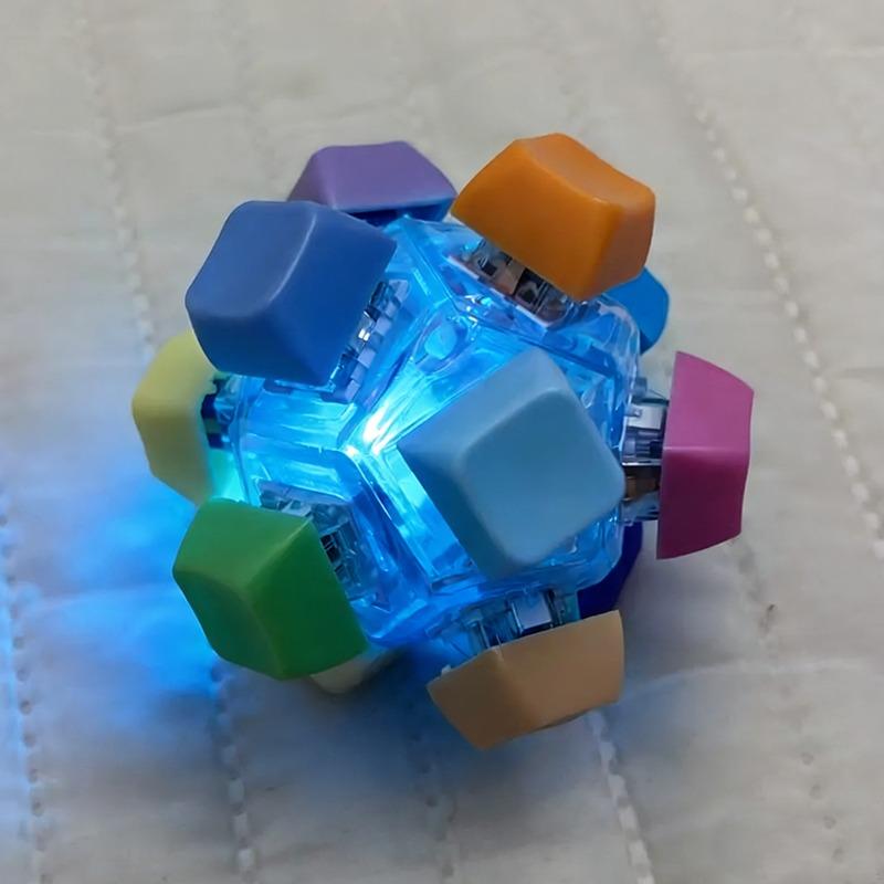 Creative Spherical Keyboard Key Fidget Toy Anti-Anxiety Stress Relief Finger Game for Adults Funny Portable EDC Office Desk Toy