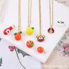 18K Gold Plated Colorful Fruit Pendant Necklace