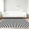 Black White Striped Rugs for Living Room Nordic Decoration Soft Fluffy Sofa Area Floor Mat Non-slip Home Bedroom Carpet Washable