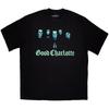 Good Charlotte Oversized T-Shirt: Generation Rx Skulls (Black) OFFICIAL NEW