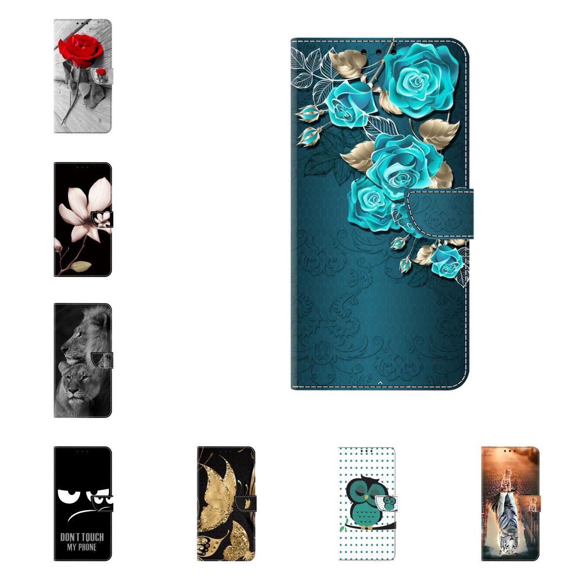 

Для Xiaomi Redmi Series Mi 11, Mi 12, Mi 13, Redmi A1 +, Redmi 9... Цветочная Сова, Бабочка, Лев, Тигр, Лошадь, Окрашенный кожаный чехол в виде ракушки для мобильного телефона