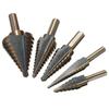 British Black & Yellow 5-Piece Pagoda Drill & Hand Punching Tool Set