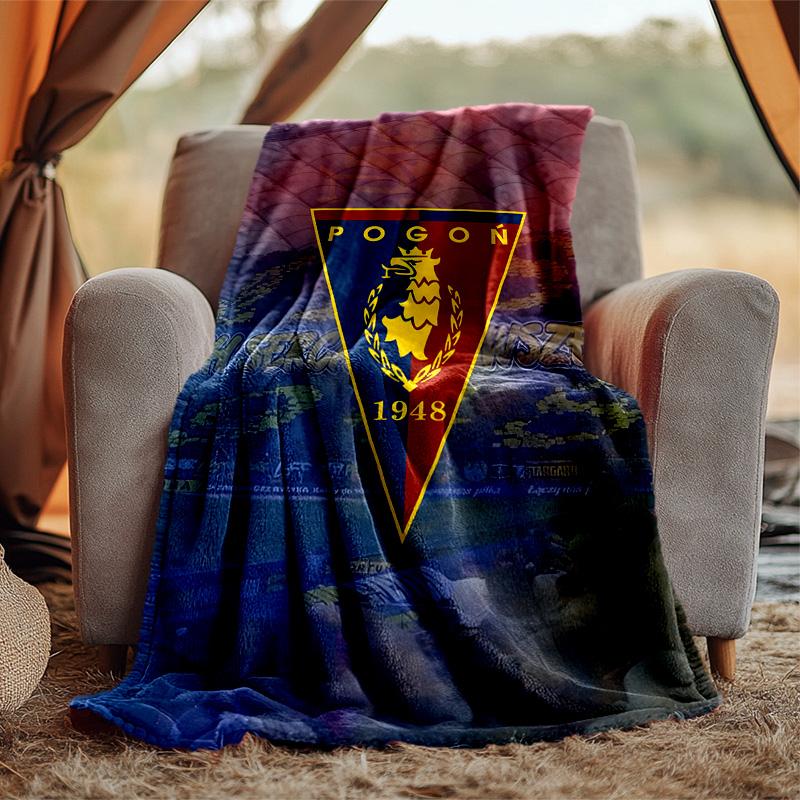 Mks Pogo Szczecin Flannel Blanket Soft Warm All-Season Throw, Design for Camping, Car Travel, Hiking Sofa, Bed, Office Perfect Gift for Parties