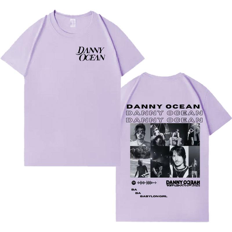 Rapper Danny Ocean New Album Tourr Fashion Tshrit Mens Double Sided Print Casual Tshrits Oversized Cozy Loose T Shrit Streetwear