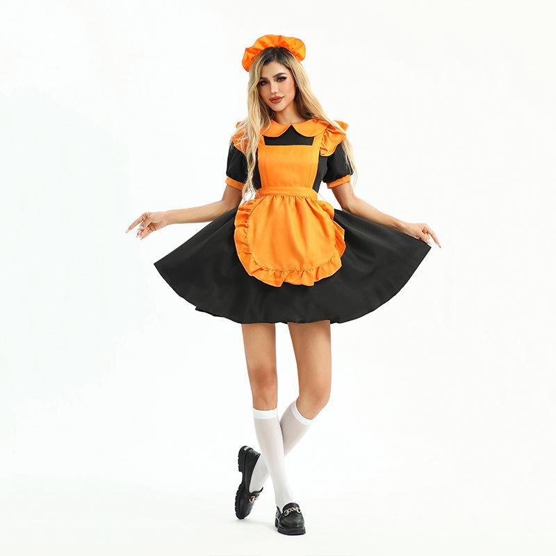 Halloween Costume Pumpkin Dress Lolita Loli Dress Maid Dress Stage Dress