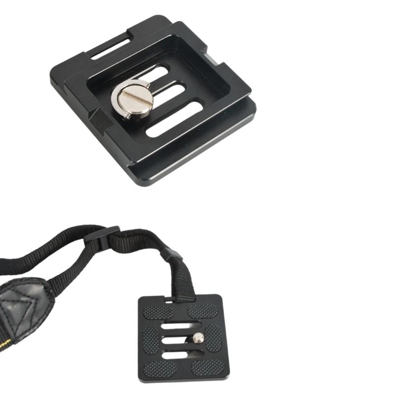 High Strength Aluminum Quick Release Plate With 3 Screw Mounting Channel And Anti Slip Feet For TY50X Tripods