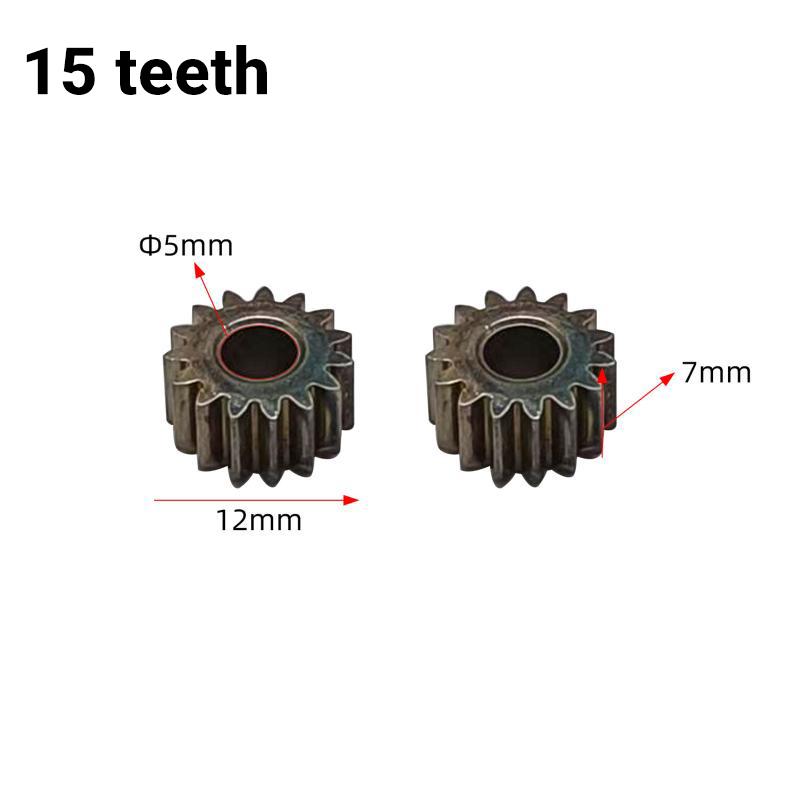 Durable Electric Hand Drill Gear 2Pcs 9-16 Teeth Parts Fit 550 775 Motor Shafts for Cordless Charging Drill Replacement