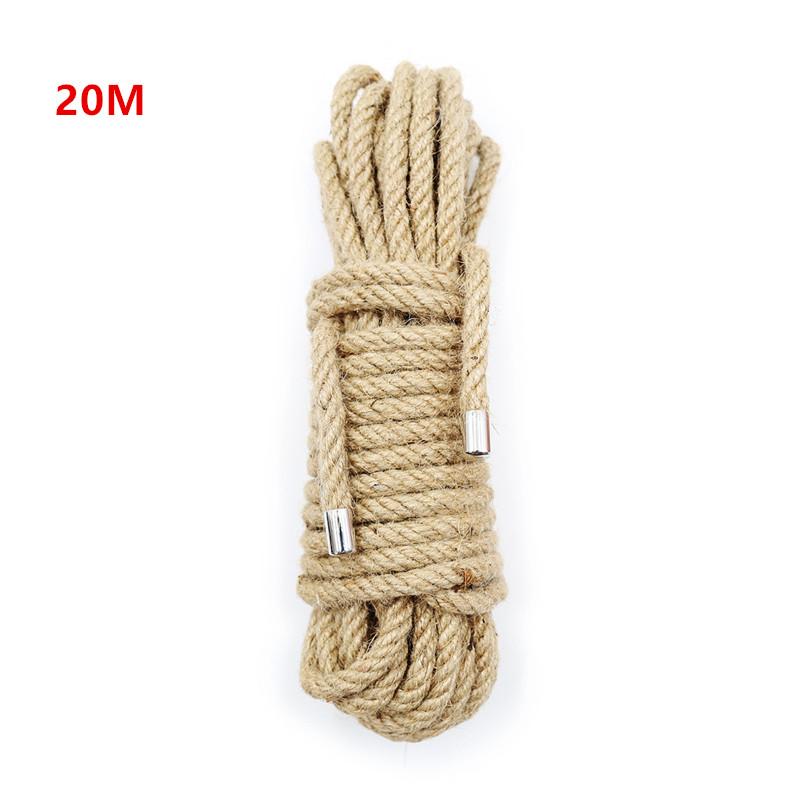 5/10/20M Hemp Shibari Rope BDSM Bondage Rope for Adult Tying Sex Games Slave Body Restraint Rope To Tied Binding SM Sex Toys