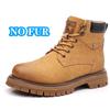 2025 New  Motocross Boots Lace Up Non-Slip Ankle Boots Winter Plush Snow Boots Botas Classic Mens High Top Outdoor Shoes