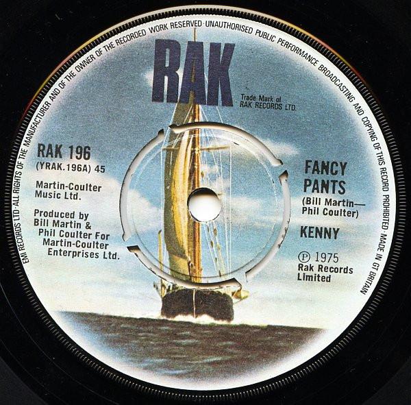 

7inch Record KENNY Fancy Pants Im A Winner RAK196 RAK 1975 UK Rock Used
