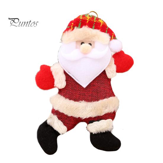 

Подвесной орнамент Супер мягкий очаровательный внешний вид Ремешок Дизайн без ворса Устойчивая к выцветанию декоративная ткань Маленький кулон Плюшевая кукла Декор рождественской елки