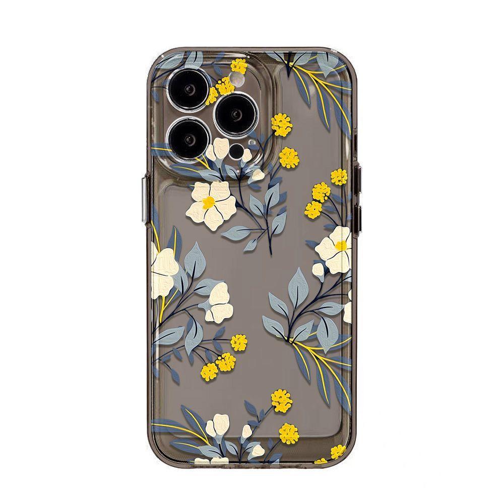 Small Yellow Flower for iPhone17promax Apple 16 Mobile Phone Case 14/13 Fine Hole 15 All-inclusive Ins