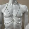 New Simple Hollow Bra Chain Ins Versatile Shiny Rhinestone Bikini Body Chain Body Chain