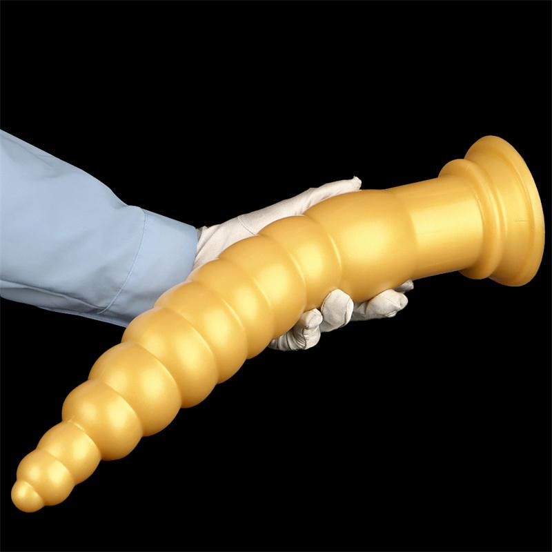 44cm Silicone Ultra-long and Ultra-thick Rear Anal Plug for Outdoor Wear Anal Strip Practice Anal Torture Tool Anal Expansion Tool Chrysanthemum Anus