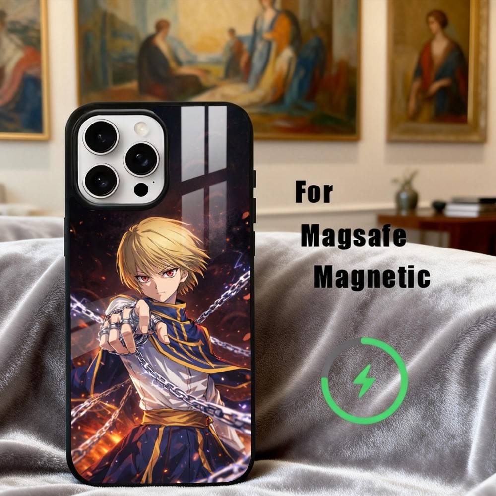 H-Hunter X H-Hunter K-Kurapika Phone Case For iPhone17,16,15,14,13,12,11 Plus,Pro Max Magnetic For Magsafe Wireless Charging