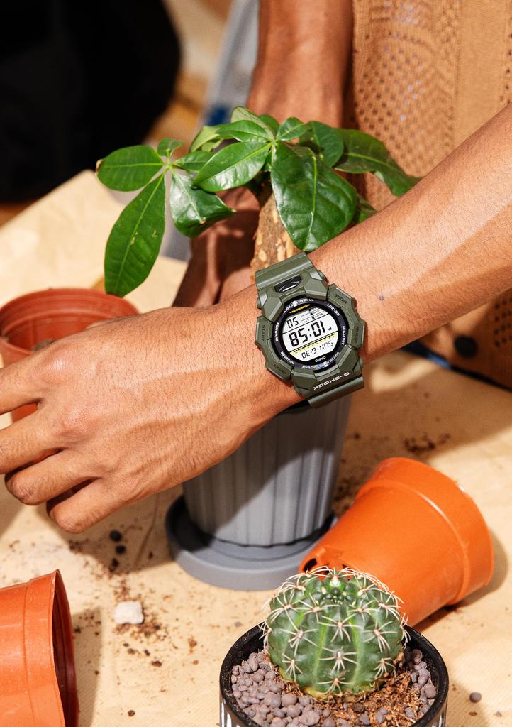 Casio Long Life Biomass Khaki G-Shock Watch, Plastic, GD-010-3JF, Men's,