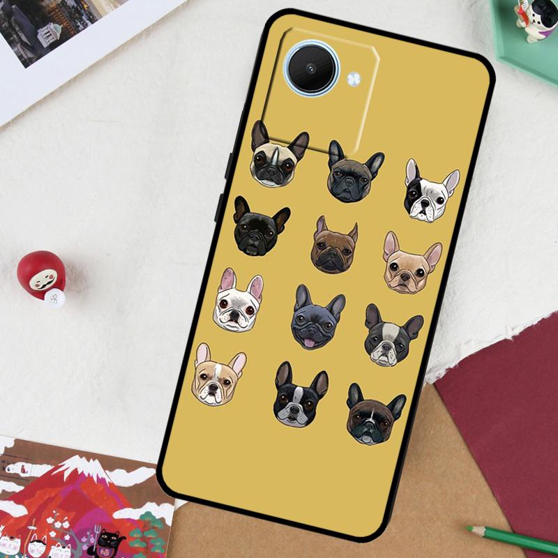 French Bulldog For Realme GT7 Pro GT 6T 5 6 C67 C75 C61 C55 C53 C51 C21Y C25S 10 11 12 13 14 Pro Plus Case