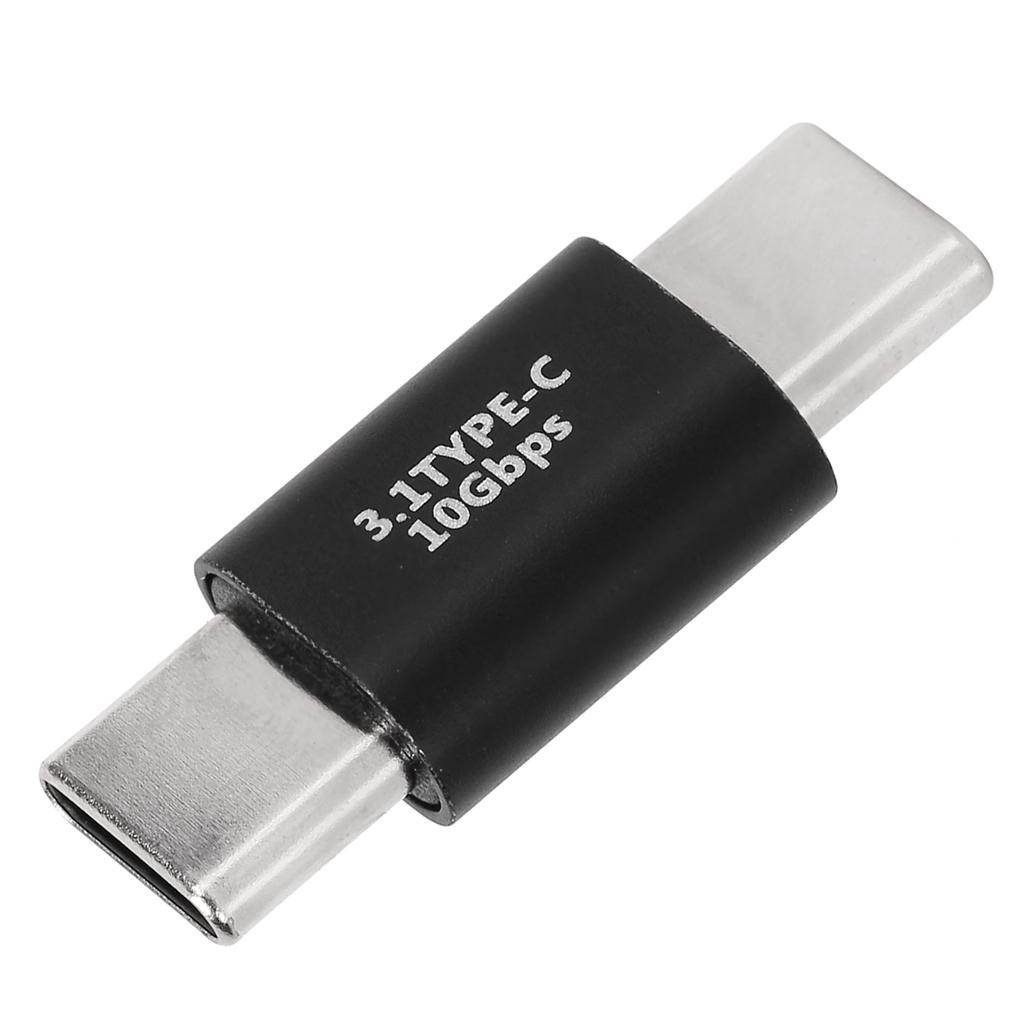 USB C Extender Adapter Type C 3.1 Male To Male Adapter Support Fast Charge 10Gbps Data Transfer