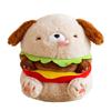 Hamburger Dog Pillow, Cute and Creative Small Dog Doll, Plush Toy Doll, Children's Birthday Gift for Girls