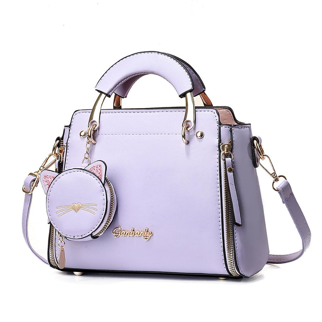 Casual cat crossbody bag for ladies  top handle bag  shoulder bag  Korean version  sweet style  new
