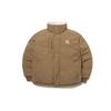 MLB New York Yankees Lamb Fleece Reversible Padded Down Jacket Winter Short Unisex Jacket White 3ADJR0116-50CRS
