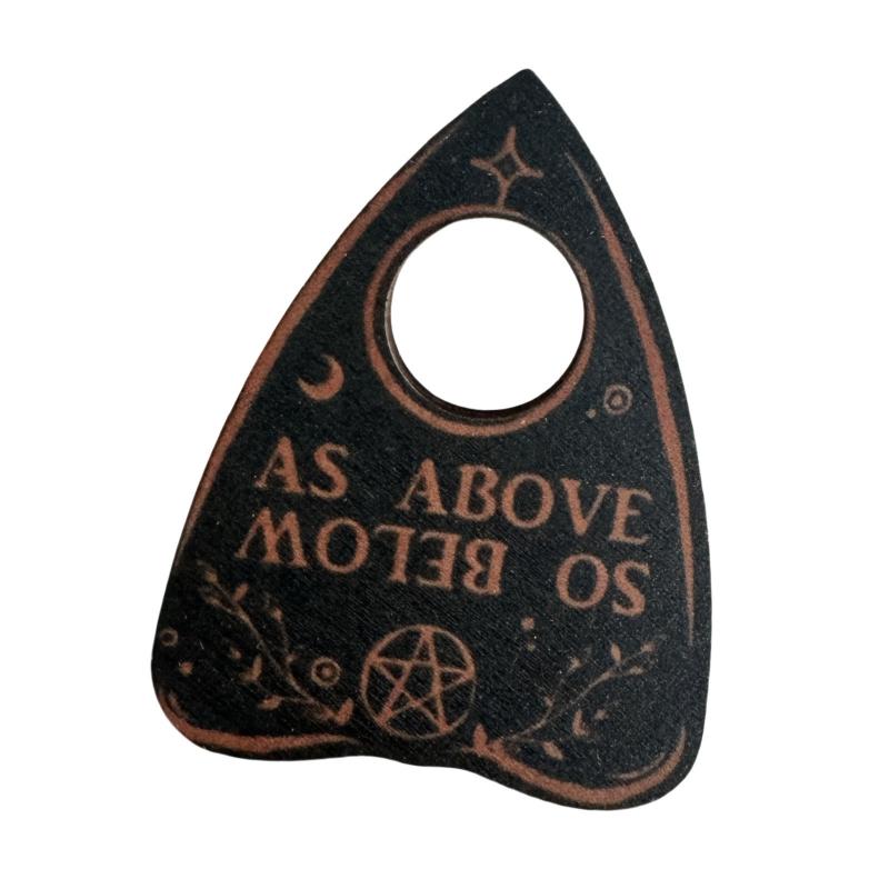 1/3Pcs Retro Mini Ouija Board Wooden Divination Pendulum Board Engraved Magic Board Ornament Metaphysical Wiccan Altar Supplies