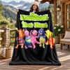 Backyardigans Custom Name Flannel Blanket Personalized Soft Warm Plush Throw Blanket Customized Gift for Family Friends