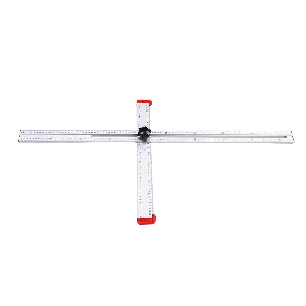 Hole Drilling Template Multifunctional Multi Angle Adjustable Non Slip Handle T Square Measuring Tool