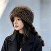 Comfortable Raccoon Tail Hat Thickened Ear Protection Hat New Faux Fur Beanie Daily Wear