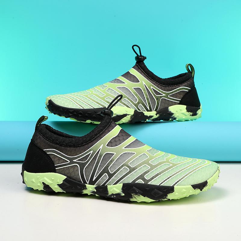 

Summer Outdoor Beach Aqua Shoes Slip on Anti-Slip Beach Barefoot Breathable Upstream Wading Stream Camping Sneakers Swimming 46