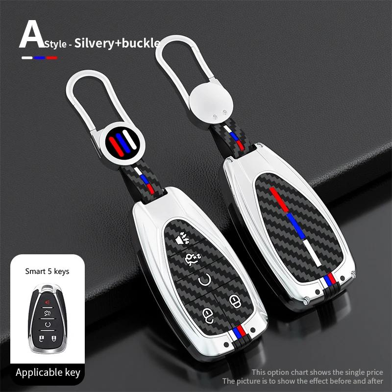 Zinc Alloy Car Key Case Cover for Chevrolet Onix Equino Orlando Cruze Spark Sonic Camaro Volt Bolt Trax Malibu Blazer Traverse