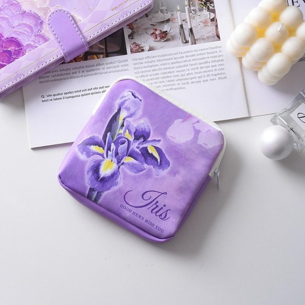 Portable Sanitary Pads Bag Large Capacity Earphones Data Cable Storage Period Bag Multi Function Waterproof