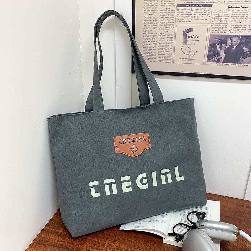 

Простая повседневная холщовая сумка для работы для женщин, новая большая вместительная сумка для поездок на работу, сумка на одно плечо