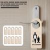 10 Pieces Wooden Door Handle Hangers Unpolished Natural Odor Free Wood Diy Craft Painting Writing Sign Blank Double Sided