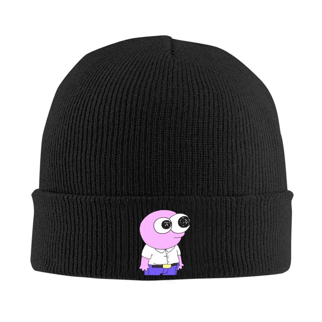 Pim Smiling Friends Funny Knitting Hat Beanie Hats Outdoor Sport Warm Soft Men Women Unisex Bonnet Hats Autumn Printed Caps