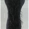 Blue 1PLY Natural Ostrich Feather Boa Fluffy Plume Ribbon Shawl DIY Sewing Trim for Wedding Christmas Party Dress Costume Accessories