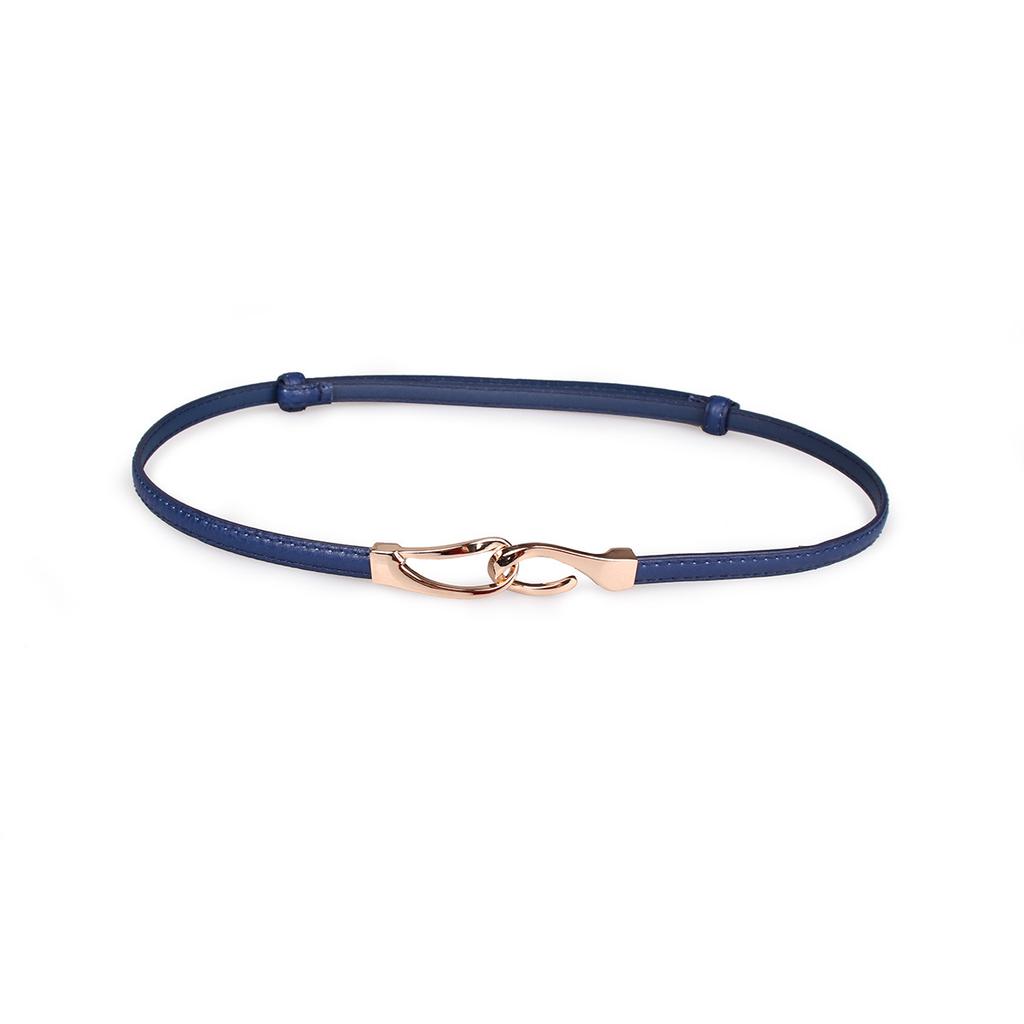 New Adjustable Women's Circle Buckle Belt, Thin Belt, Sweet Dress, Belt Buckle, Versatile Hook Buckle