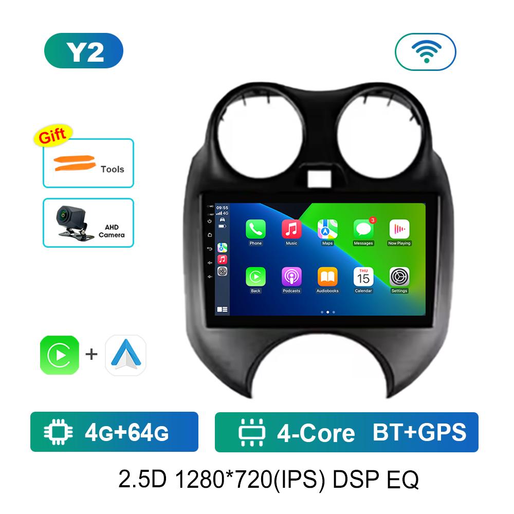 Android Intelligent System for Nissan March K13 2010 - 2013 Car Video Multimedia 9'' GPS Navigation 4G HD Screen Cooling Fan