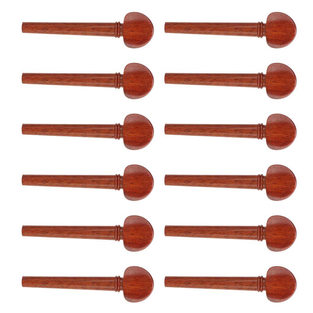 12Pcs String Peg Rosewood Tuner Key Pin Tuning Tool Instrument Accessory Set Kit