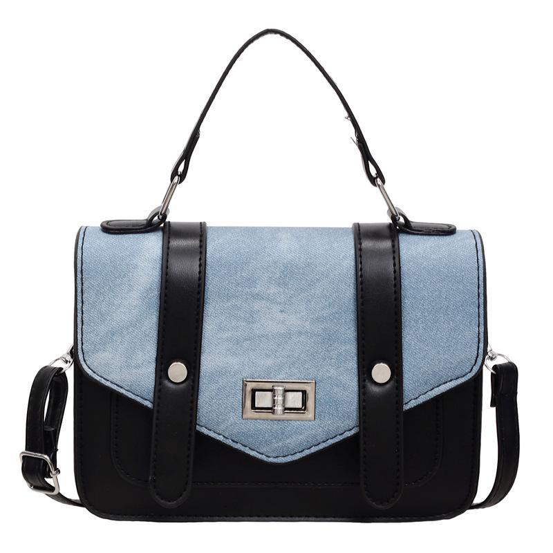 

Fashionable Vintage Messenger Bag for Commuting, Shoulder Bag with Single Strap синій