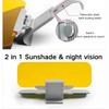 Foldable Car Sun Visor HD Anti-Glare Sunglasses Day & Night Vision Driving Mirror UV Protection Flip-Down Interior Accessories