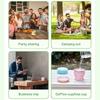 Silicone Folding Cups 180ml Portable Teacup Fashion Collapsible Travel Cups  Camping