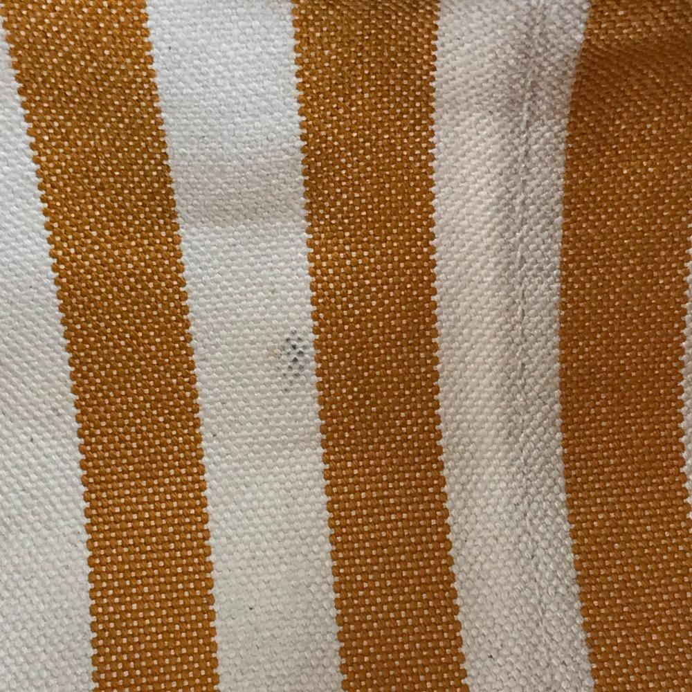 HERMES Border with pouch Cannes PM Tote Bag Hand Bag Canvas yellow/White